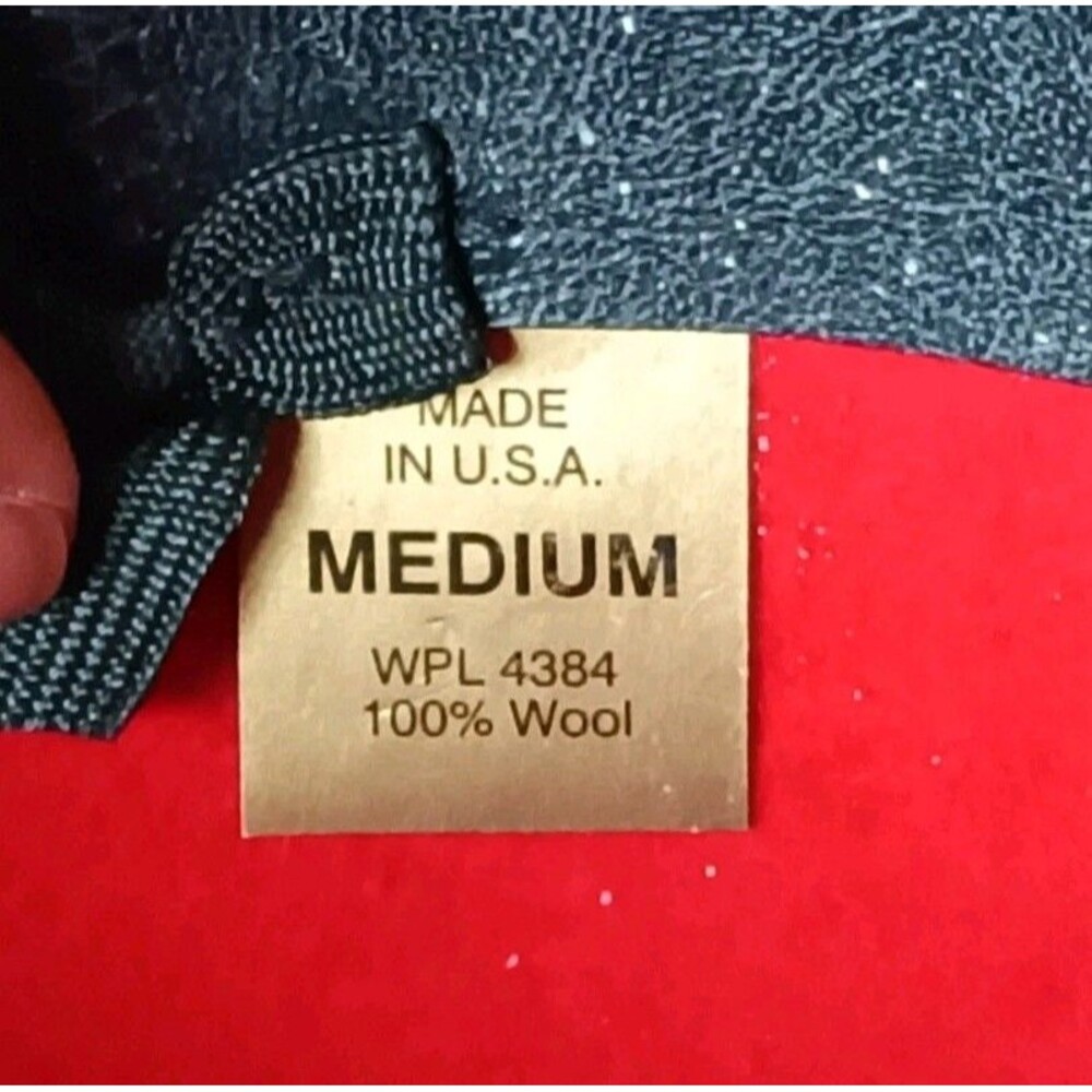 LHC Brand Western Lady Gambler Hat Women's Size Medium Felt Concho Made In USA - Picture 9 of 9